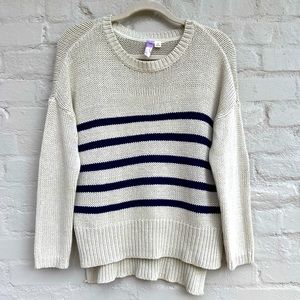 Striped knit sweater